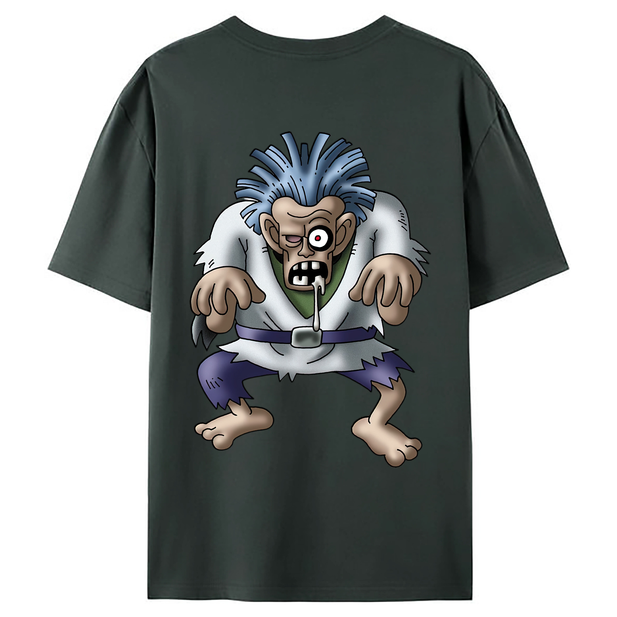（画像用） ドラゴンクエスト Doragon Kuesuto Dragon Quest 綿100％ メンズ半袖Tシャツ（バックプリント） 通気性